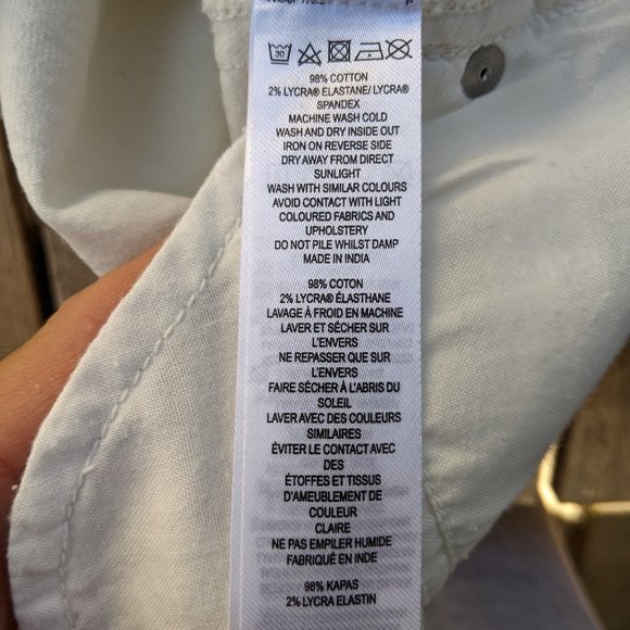 FC Jeans Women's Short Denim White - Picture 5 of 5